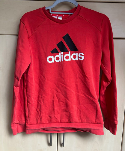Adidas sweatshirt rot - rot, rundhals